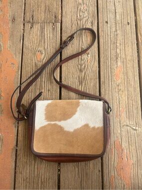 Joan & David Paisley-Print Brown Shoulder Bag